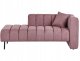 Beliani Szezlong prawostronny różowy LANNILS 1