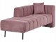 Beliani Szezlong prawostronny różowy LANNILS 4