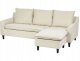 Beliani Narożnik lewostronny jasnobeżowy ELVENES 4