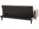 Beliani Sofa rozkładana len syntetyczny jasnobrązowa SENJA 6