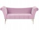Beliani Szezlong welurowy jasnofioletowy NANTILLY 1