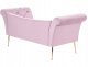Beliani Szezlong welurowy jasnofioletowy NANTILLY 5