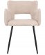 Beliani Zestaw 2 krzeseł do jadalni SANILAC Boucle Beżowy 2