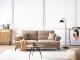 Beliani Sofa 3-osobowa jasnobrązowa SKIVE 1