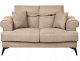 Beliani Sofa 2-osobowa jasnobrązowa SKIVE 1