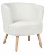 Beliani Fotel ODENZEN Boucle Biały 4