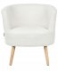 Beliani Fotel ODENZEN Boucle Biały 5
