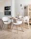 Beliani Zestaw 4 krzeseł do jadalni MILLERS Biały 2