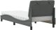 vidaXL Łóżko z materacem, ciemnoszare, 80x200 cm, obite tkaniną 7