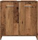 vidaXL Szafka pod umywalkę, stare drewno, 60x33x60 cm 5