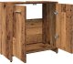vidaXL Szafka pod umywalkę, stare drewno, 60x33x60 cm 6