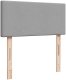 vidaXL Rama łóżka otomana z materacem, jasnoszara, 90x190 cm, tkanina 9