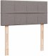 vidaXL Łóżko otomana z materacem, taupe, 90x200 cm, tkanina 9
