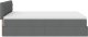 vidaXL Łóżko otomana z materacem, ciemnoszare, 140x200 cm, tkanina 10