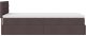 vidaXL Łóżko otomana z materacem, ciemnobrązowe, 100x200 cm, tkanina 10