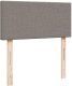 vidaXL Łóżko otomana z materacem i LED, taupe, 90x200 cm, tkanina 10