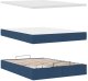 vidaXL Łóżko Ottoman z materacem i diodami LED Niebieski 140x190 cm 9