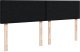 vidaXL Łóżko Ottoman z materacem i diodami LED Czarny 140x190 cm 10