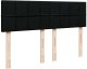 vidaXL Łóżko Ottoman z materacem i diodami LED Czarny 140x190 cm 10
