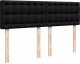 vidaXL Łóżko Ottoman z materacem i diodami LED Czarny 140x190 cm 10