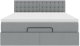 vidaXL Łóżko Ottoman z materacem i diodami LED Jasnoszary 140x190 cm 8