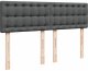 vidaXL Łóżko Ottoman z materacem i diodami LED Ciemnoszary 140x190 cm 10