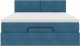 vidaXL Rama łóżka otomana z materacem, niebieska, 140x200 cm, aksamit 6