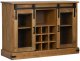 Komoda HALDEN 2 Drzwi przesuwne 112x40x80 cm Drewno lite Lumarko! 1