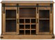 Komoda HALDEN 2 Drzwi przesuwne 112x40x80 cm Drewno lite Lumarko! 2