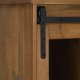 Komoda HALDEN 2 Drzwi przesuwne 112x40x80 cm Drewno lite Lumarko! 6