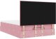 vidaXL Rama łóżka otomana z materacami, różowa, 140x190 cm, aksamit 9