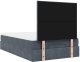 vidaXL Rama łóżka otomana z materacami, szara, 120x200 cm, aksamit 9