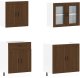 vidaXL Zestaw szafek kuchennych, Kalmar, 4-częściowy, dąb brązowy 4