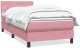 vidaXL Łóżko kontynentalne z materacem, różowe, 80x220 cm 2
