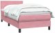 vidaXL Łóżko kontynentalne z materacem, różowe, 80x220 cm 3