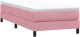 vidaXL Łóżko kontynentalne z materacem, różowe, 80x220 cm 5