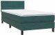 vidaXL Łóżko kontynentalne z materacem ciemnozielony aksamit 80x220 cm 4
