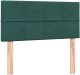 vidaXL Łóżko kontynentalne z materacem ciemnozielony aksamit 80x220 cm 6
