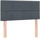 vidaXL Łóżko kontynentalne z materacem, ciemnoszary aksamit, 80x220 cm 6