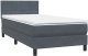 vidaXL Łóżko kontynentalne z materacem, ciemnoszary aksamit, 80x210 cm 4