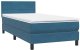 vidaXL Łóżko kontynentalne z materacem, niebieskie, aksamit, 80x210 cm 5