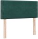 vidaXL Łóżko kontynentalne z materacem ciemnozielony aksamit 80x220 cm 7
