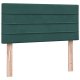 vidaXL Łóżko kontynentalne z materacem ciemnozielony aksamit 80x220 cm 8