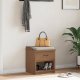 vidaXL Ławka do przedpokoju "SANDNES" 45x40x50 cm lite drewno sosnowe 3