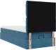 vidaXL Rama łóżka otomana z materacami, niebieska, 90x200 cm, aksamit 9