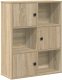 vidaXL Regał, dąb sonoma, 60x24x76,5 cm, materiał drewnopochodny 2