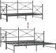 vidaXL Łóżko dzienne wysuwanym pojemnikiem bez materaca czarne stalowe 9
