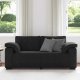 Sofa dwuosobowa czarna 140 cm aksamitna Lumarko! 2