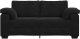 Sofa dwuosobowa czarna 140 cm aksamitna Lumarko! 3