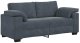 vidaXL Sofa dwuosobowa Ciemnoszara 140 cm Aksamit 2